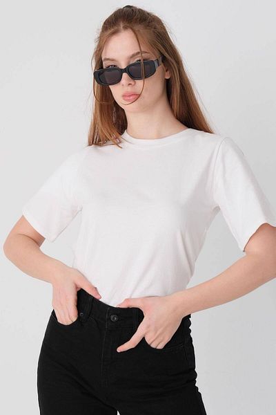 Addax Crew Neck Basic T-shirt P1002-e8