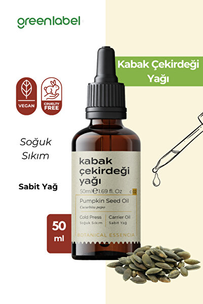 Greenlabel Kabak Çekirdeği Yağı Soğuk Sıkım %100 Doğal Ve Saf 50ml