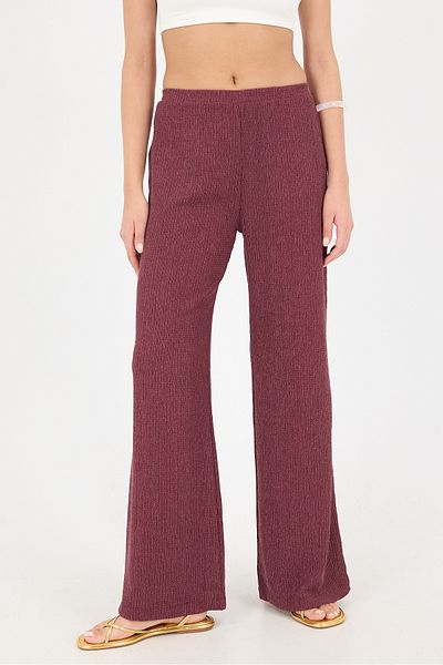 Addax Pn16503-i4 Model Pantaloni cu picioare late și talie elastică