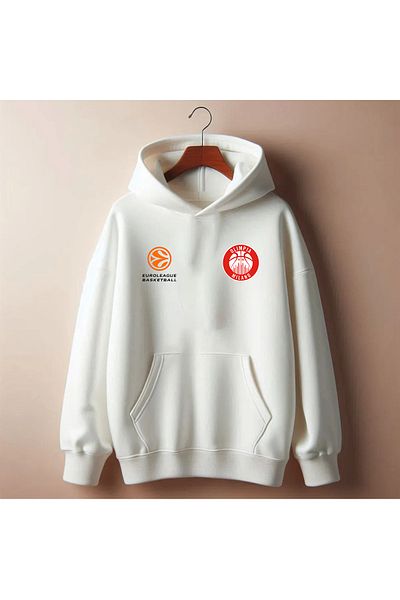 Pisa Art Φούτερ Milan European Basketball Special Design με κουκούλα