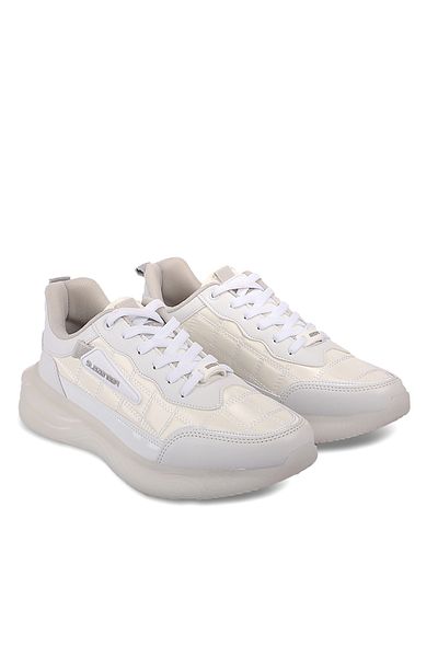 Slazenger Ανδρικά παπούτσια Sneaker Zarko Λευκό λουστρίνι