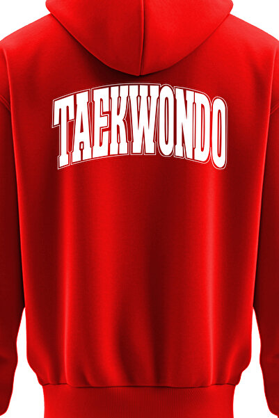 TOP GLORY Taekwondo Printed 3 String Raster Hooded Sweatshirt Hoodie Tkdow76390