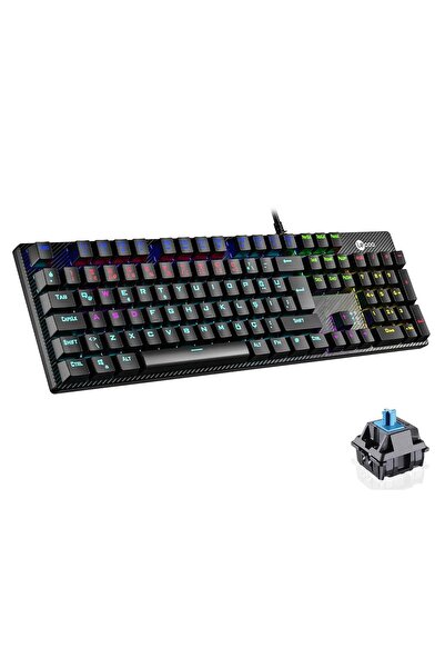 LENOVO LECOO KG1101 BLACK RGB OYUNCU KLAVYE