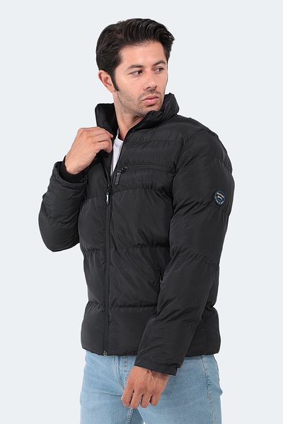 Slazenger Μαύρο ανδρικό παλτό Naldo