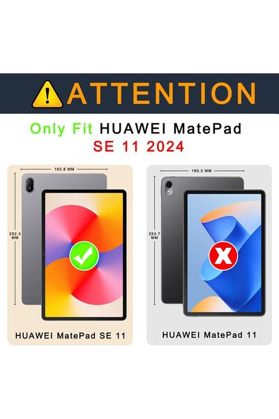 Fibaks Huawei Matepad Se 11 2024 Strong Magnetic Smart Cover Tablet Case with Anti-Tip Stand and Sleep Mode