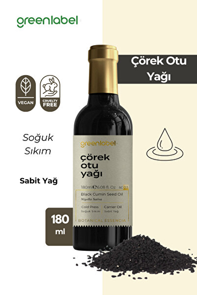 Greenlabel Natural and Pure 100% Black Cumin Oil - 180 ml