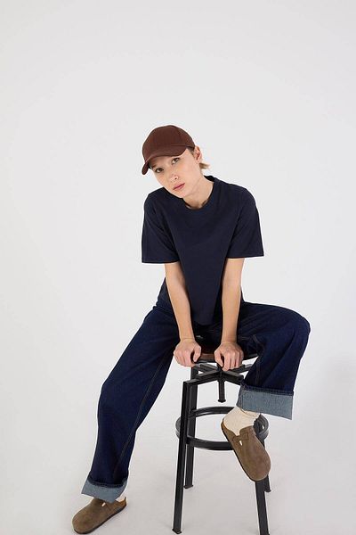 Addax Crew Neck Basic T-shirt P1002-E8