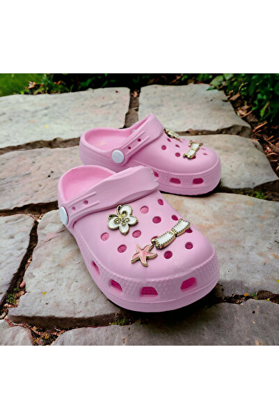 Hızlı Al Baby Girl Stone Sandals Slippers. Baby Girl Stone Cros Slippers.