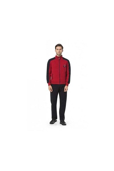 Pierre Cardin 7045 Σετ Ανδρική Φόρμα Μακρυμάνικη - Claret Red