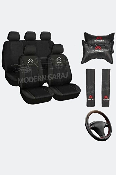 Modern Garaj سيتروين غطاء مقعد سيتروين وسادة الرقبة سيتروين حزام وسادة سيتروي...