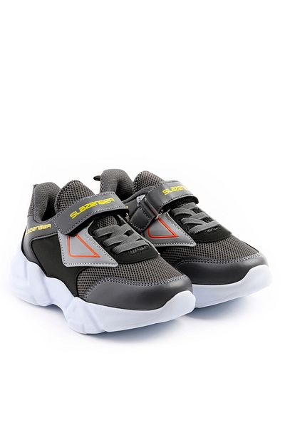 Slazenger Pantofi Kevan pentru băieți, gri închis / negru