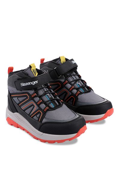 Slazenger Kephas In Unisex Παιδικές Μπότες Σκούρο Γκρι / Πορτοκαλί