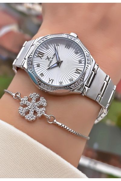 Daniel Klein Brand Silver Color Women's Wristwatch