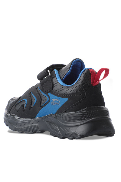 Slazenger KANEVA I Çocuk Cırt Cırtlı Siyah / Siyah Sneaker