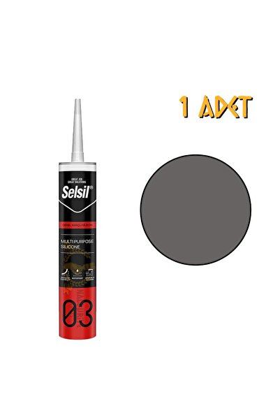 Selsil Genel Amaçlı Silikon ANTRASİT GRİ 322 gr. - 1 Adet