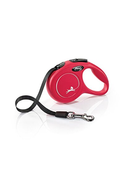 Flexi New Classic Şerit Otomatik Köpek Gezdirme Tasması Xsmall Kırmızı 3 Mt