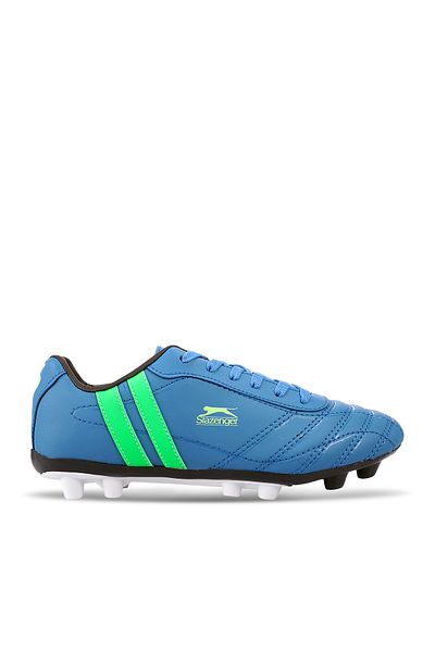 Slazenger Pantofi de fotbal pentru băieți - Henrık Kr, Saks Blue/Green