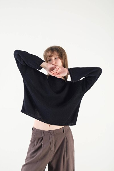 Addax Kayık Yaka Triko Kazak K10237-a5