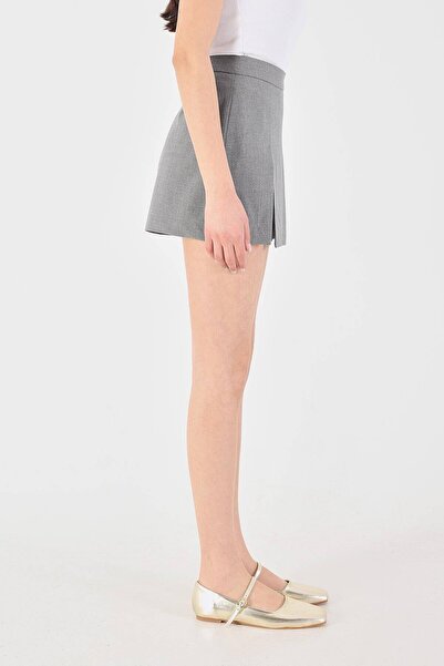 Addax Yırtmaçlı Mini Şort Etek E8353-P11