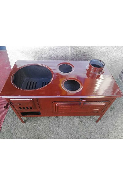 ANKARALI SAC KUZİNE EMAYE SOBA BAHÇE SOBASI