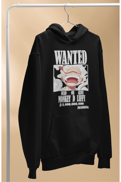 Fuddy Moda سويت شيرت بغطاء للرأس مطبوع عليه Monkey D. Luffy من One Piece، هود...