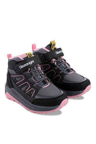 Slazenger Kephas In Girl's Boots Σκούρο Γκρι / Ροζ