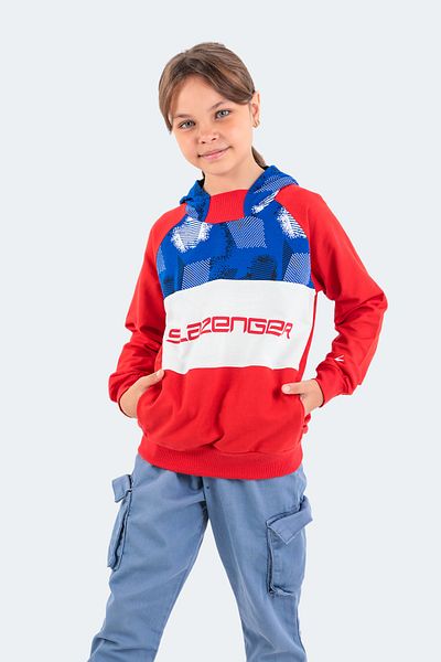 Slazenger Dragıca унисекс детски суичър червен