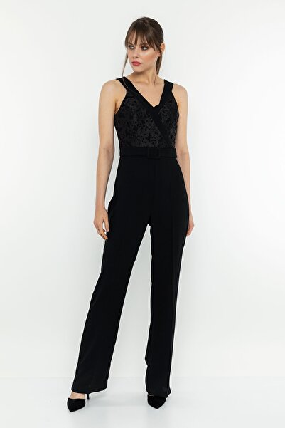 INVIDIA Dantel Detaylı Tulum