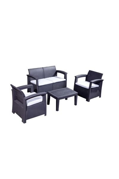 Lifan 4-Piece 4-Seater Elegant and Modern Design Outdoor Seating Set