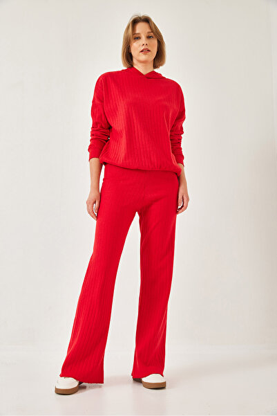 Bianco Lucci Kadın Kapişonlu Uzun Alt Üst Takım 0184 60261125