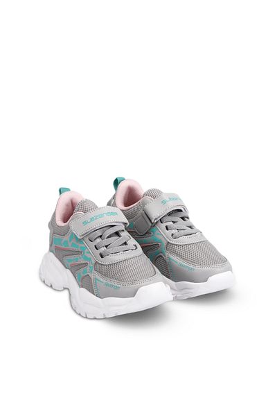 Slazenger Kanner Girls' Sneaker Shoes Gray / Pink