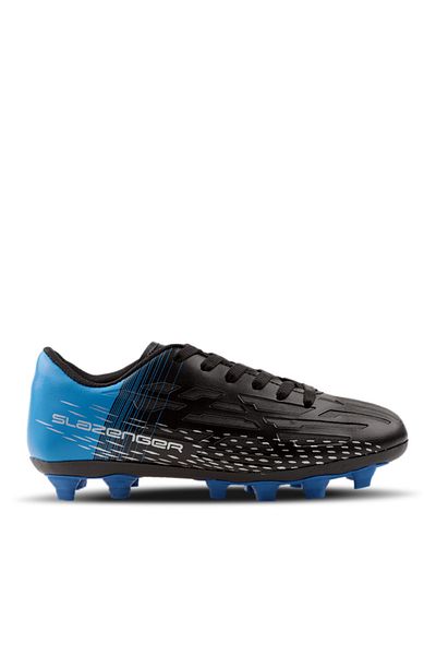 Slazenger Pantofi de fotbal pentru baieti - Score I Krp, Negru / Saks Blue