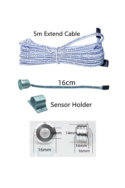 Forlife Sensörlü Merdiven Basamak Aydınlatma Modülü 12/24V 400W 32KANAL