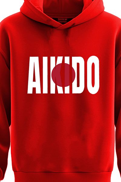TOP GLORY Айкидо суичър с качулка - 3 нишки, AIKIDO4001