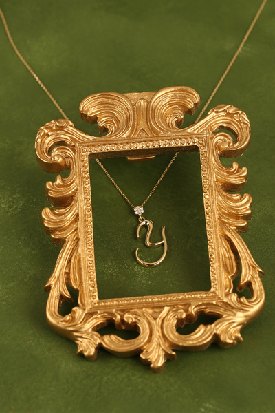 Çgk Çiğdem Gürel Kuyumculuk Y Harf Altın Kolye