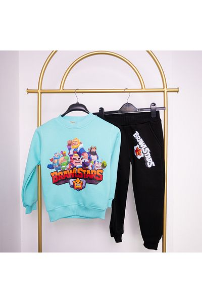 BookOrBook Brawl Stars Star 3 Thread Raster Premium Quality Kids Tracksuit Set
