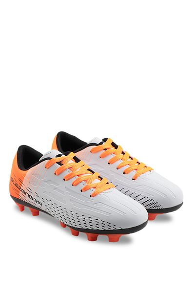 Slazenger Ανδρικά παπούτσια γηπέδου ποδοσφαίρου Astroturf - Score I Kr, Λευκό/Πορτοκαλί