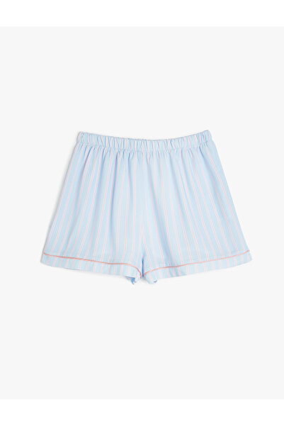 Koton Pantaloni scurți în dungi Viscose Slim Fit Pantaloni de pijama