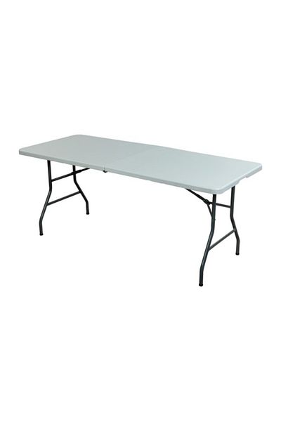Living Accents 6 Feet Portable and Durable Plastic Molded Folding Table
