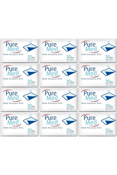 Puremed Patient Mattress Protector 90*180cm 360 Pieces (12Pk*30)