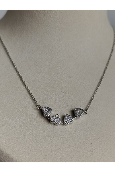 PileaD قلادة من الفولاذ على شكل قلب من حجر البرسيم الفضي 316 لتر مضمونة ضد التشويه (مع مغناطيس قابل للفتح)