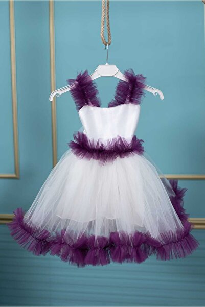 zde dikim evi منتفخ تول تنورة توتو طفلة فستان سهرة