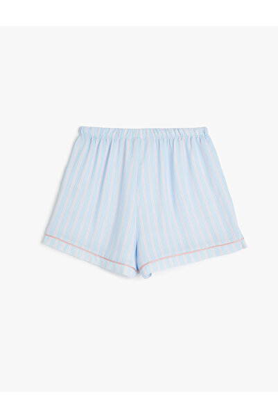 Koton Pantaloni scurți în dungi Viscose Slim Fit Pantaloni de pijama