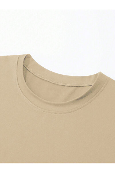 Mad&Calf Γυναικείο μπλουζάκι με στάμπα με λαιμόκοψη μεγάλου μεγέθους Keep Growing