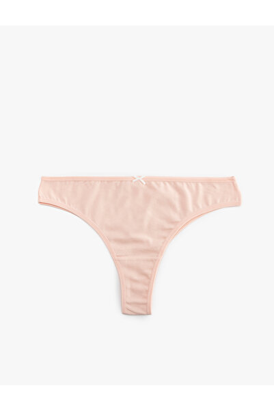 Koton Σετ με 3 βραζιλιάνικα εσώρουχα με λεπτομέρεια από βαμβακερή κορδέλα