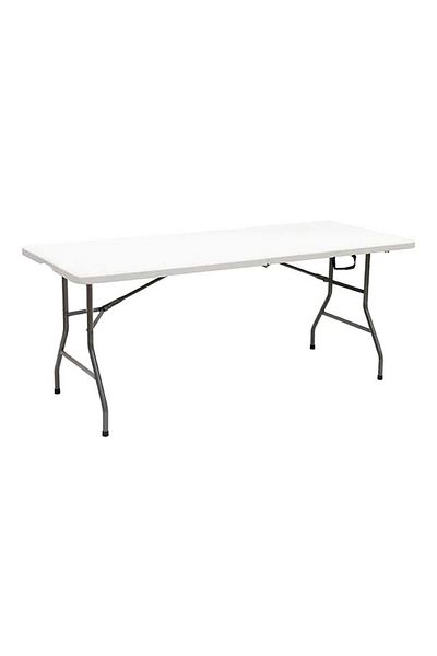 Living Accents 8 Feet Portable and Durable Plastic Molded Folding Table