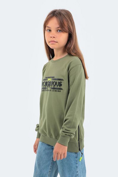 Slazenger Детски суичър Duna In унисекс каки