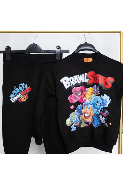 BookOrBook Brawlstars Heroes 3 Thread Raster Premium Quality Kids Tracksuit Set