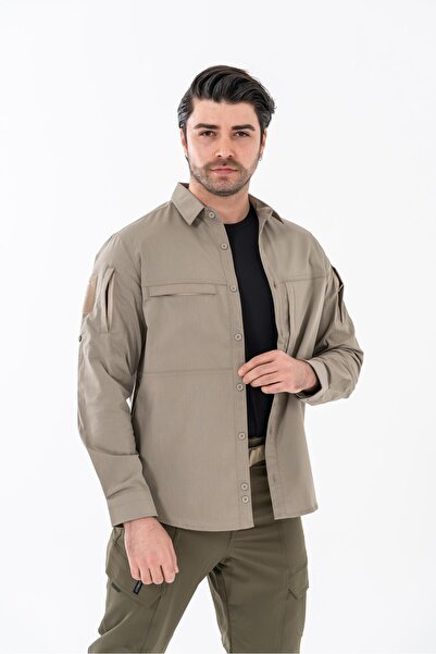 Combat Tactical Outdoor Tactical Swat Shirt - Protection with Zipper and Pockets, 420