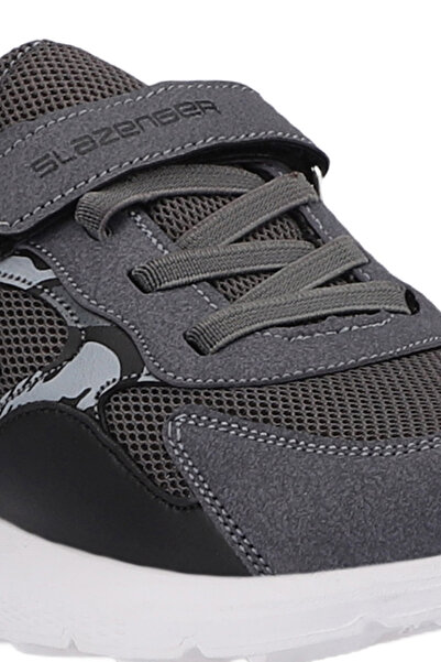 Slazenger KASHI KTN Çocuk Cırt Cırtlı Koyu Gri Sneaker